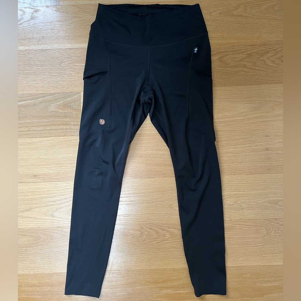 Fjallraven Black Performance Leggings High Waist